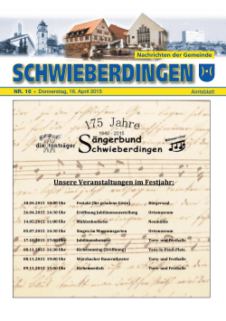 16.04.2015 - Gemeinde Schwieberdingen
