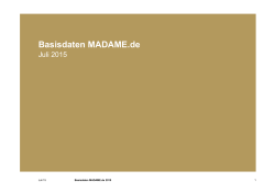 Basisdaten Madame.de