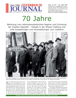 70 Jahre - Österreich Journal