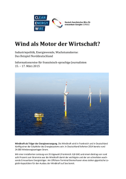 Wind als Motor der Wirtschaft?