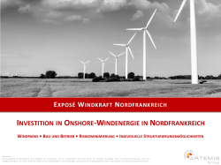 INVESTITION IN ONSHORE-WINDENERGIE IN