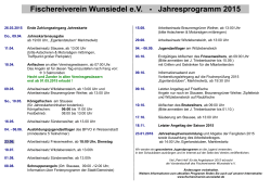 15 02 04 Jahresprogramm 2015 - Fischereiverein Wunsiedel eV