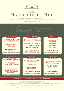 Termine 2015 - Haseldorfer Hof