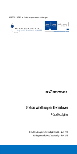 Ines Zimmermann Offshore Wind Energy in Bremerhaven