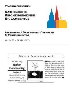 Woche 13 - Katholische Kirchengemeinde St. Lambertus