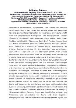 Jelineks R&auml;ume - Forschungsplattform Elfriede Jelinek