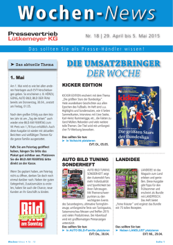 EH-Info 18/2015 - Pressevertrieb L&uuml;tkemeyer KG