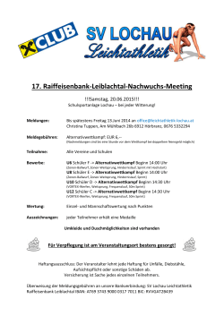 17. Raiffeisenbank-Leiblachtal-Nachwuchs-Meeting