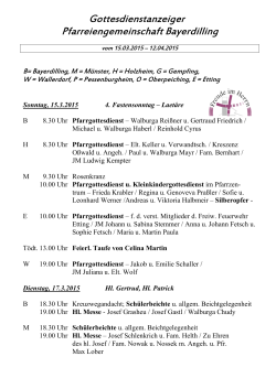 Gottesdienstanzeiger PG Bayerd. 134