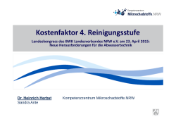 Dr.-Ing. Heinrich Herbst, Kompetenzzentrum