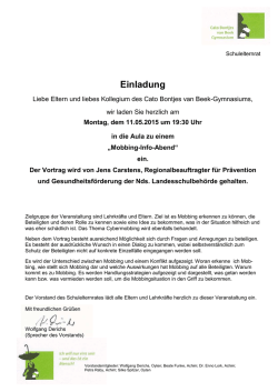 Informationen zum Vortragsinhalt