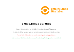 E-Mail-Adressen aller MdBs