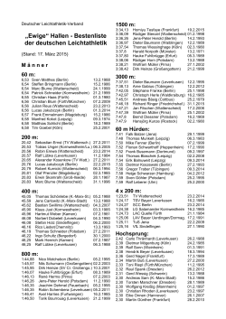 Halle - Deutscher Leichtathletik