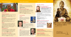 Programm 2015 - Buddhistische Gemeinschaft Chöling e.V.