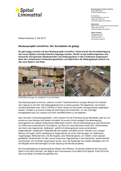 Neubauprojekt LimmiViva: Der Grundstein ist gelegt