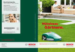 Gärtnern. - Bosch Elektrowerkzeuge für Heimwerker