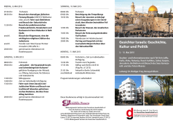 2015-Programm-Israel - Bildungswerk Sachsen der Deutschen