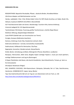 pack- und einkaufsliste usa mit wohnmobil