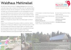 Waldhaus Mehlmeisel - Landesgartenschau Bayreuth 2016
