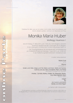Huber Monika Maria Parte online