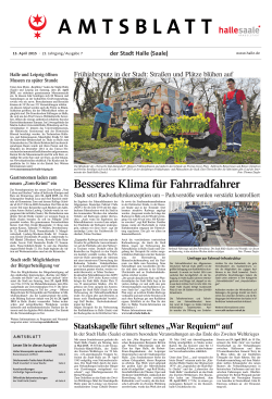 Amtsblatt Nr. 7 vom 15. April 2015