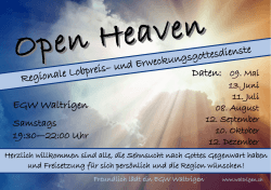 Flyer Open Heaven