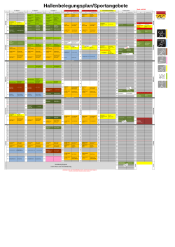 Hallenbelegung Mai 2015