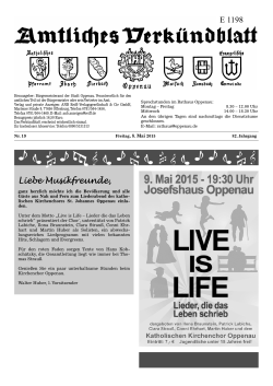 Verkündblatt KW 19 2015