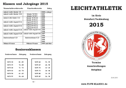 Termine 2015 - Leichtathletikverein Rheine e.V.