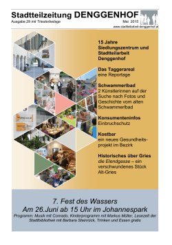 Stadtteilzeitung DENGGENHOF - Stadtteilarbeit Denggenhof