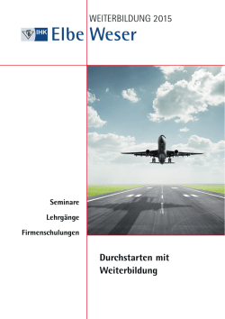 Weiterbildungsprogrammheft 2015 - IHK Stade