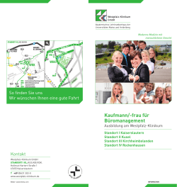 Kauffrau/-mann für Büromanagement - Westpfalz
