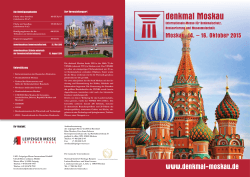 denkmal Moskau 3. bis 5. Oktober 2013