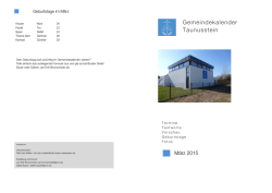 Gemeindekalender Taunusstein