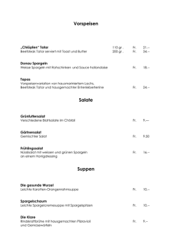 Vorspeisen Salate Suppen