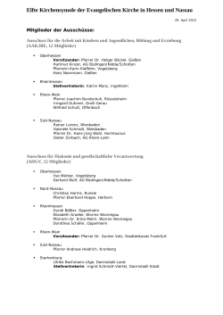 ausschuesse synode 2015 04 - Evangelische Kirche in Hessen