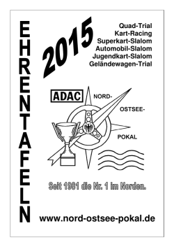 Ehrentafeln 2015 - des Nord Ostsee Pokal