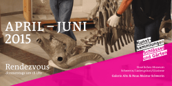 APRIL – JUNI 2015 - Staatliches Museum Schwerin
