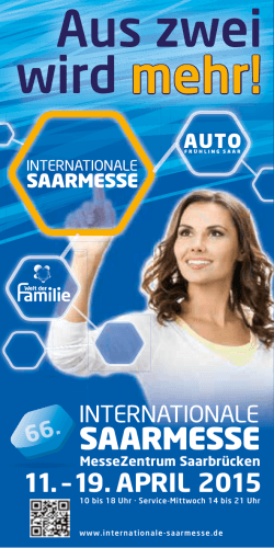 Ausstellerverzeichnis Internationale Saarmesse 2015