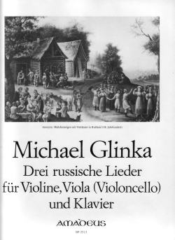 Drei russische Lieder fiir Violine,Viola (Voloncello)