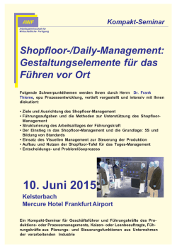 Flyer zum Seminar. Bitte klicken Sie hier!