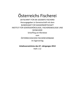 Inhaltsverzeichnis 2014