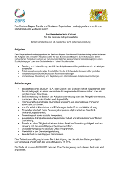 Stellenausschreibung - Bayerisches Landesjugendamt