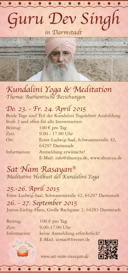 Guru Dev Singh Info-Flyer 2015
