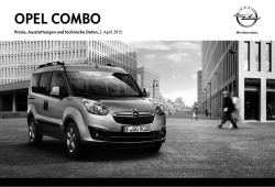 Opel Combo Preisliste