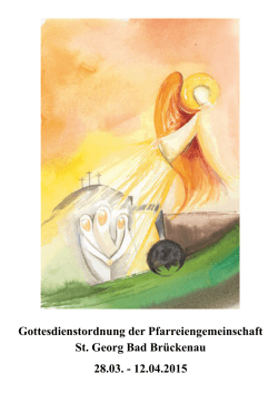 Gottesdienstordnung der Pfarreiengemeinschaft St. Georg Bad