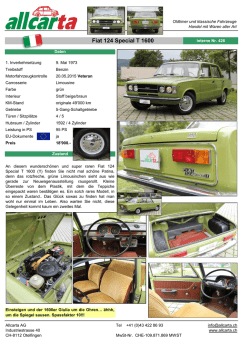 Fiat 124 Special T 1600