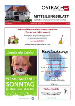 Mitteilungsblatt Woche 13