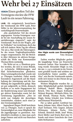 JHV - Feuerwehr Laub