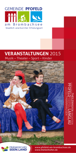 Flyer Veranstaltungen 2015 - Pfofeld-am
